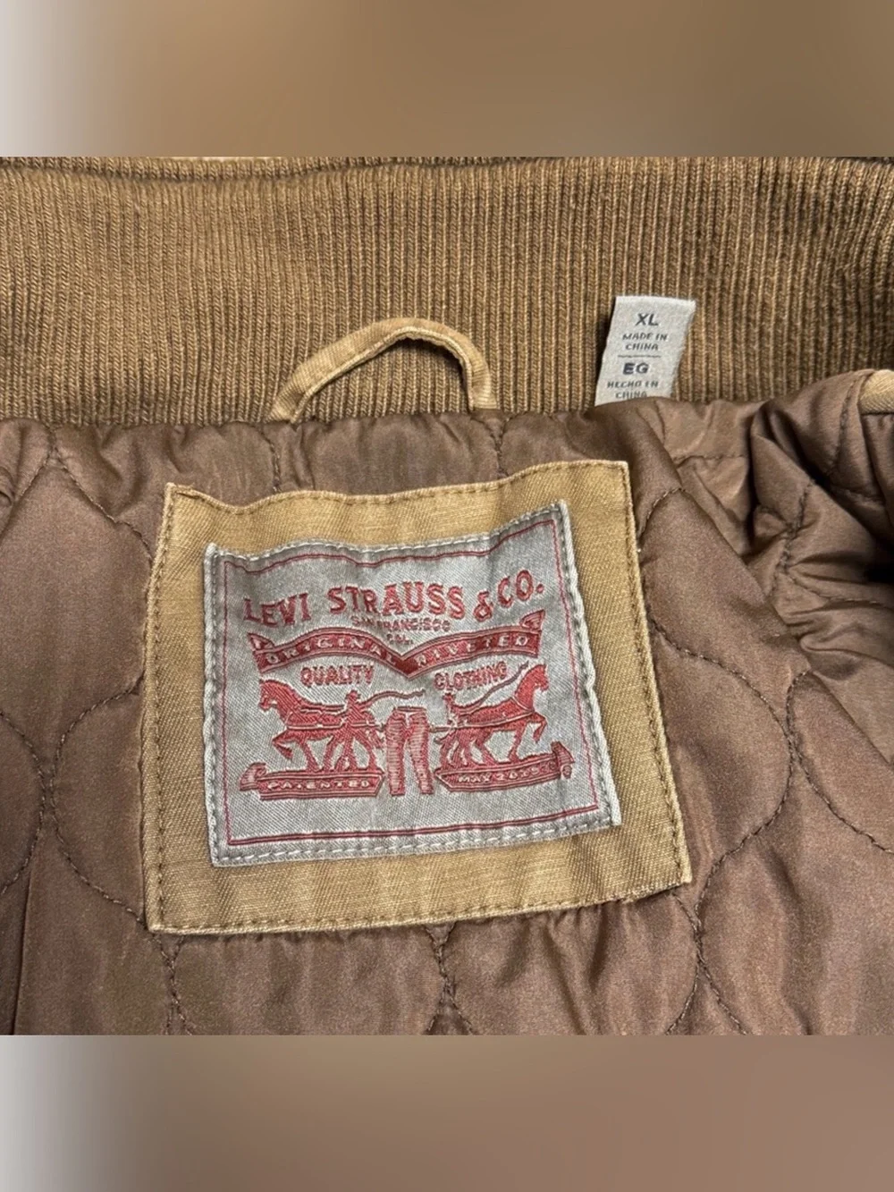 Levi’s Canvas Military Field Jacket XL | Quilted Insulated Workwear Utility Coat